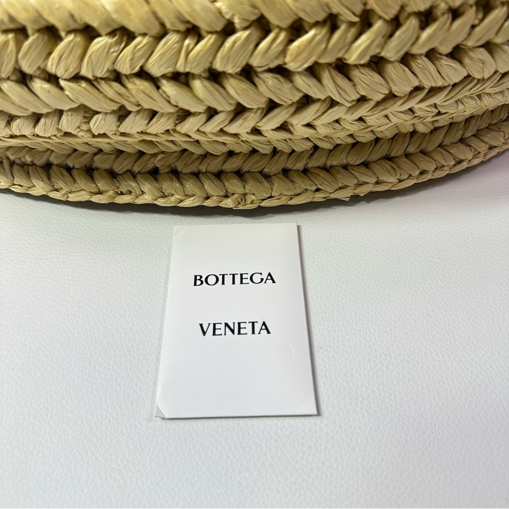 NEW Bottega Veneta Arco Natural Wood Rafia Medium Tote - Picture 14 of 16